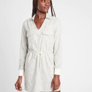 Athleta | Zuma Print Athletic Collared Athletic Shirtdress | Medium